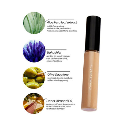 Ruby's Organics Hydra Liquid Concealer-HC 3 - Medium Skin Tones - Distacart