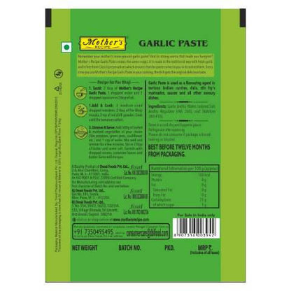 Mother's Recipe Garlic Paste - Distacart