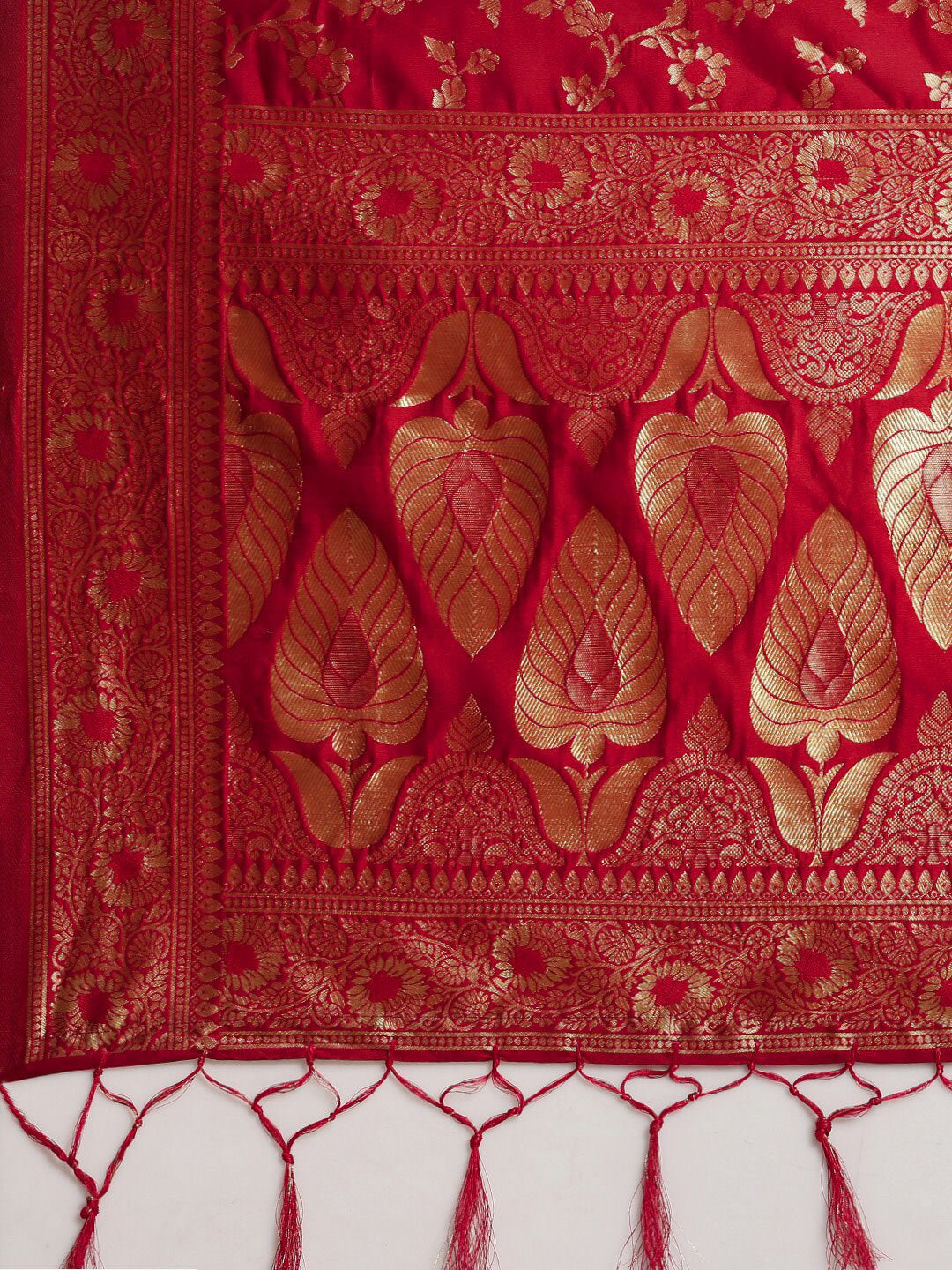 Sangria Floral Woven Design Kanjeevaram Sarees - Distacart