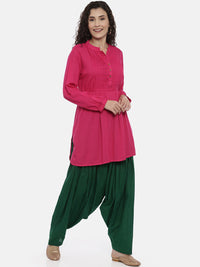 Thumbnail for Souchii Women Green Pure Cotton Patiala - Distacart
