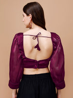 Thumbnail for Tikhi Imli Sweetheart Neck Saree Blouse - Distacart