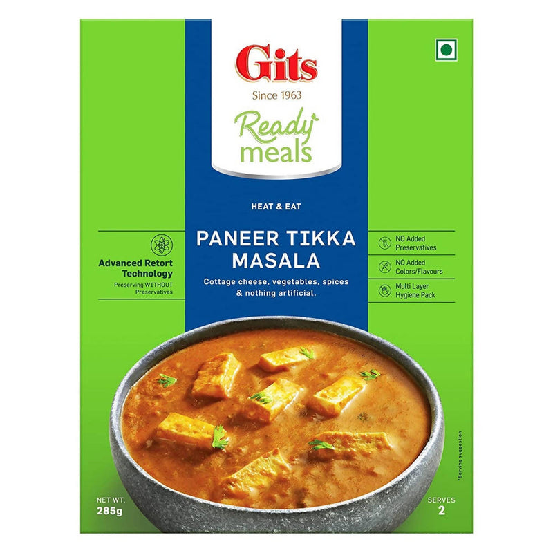 Gits Ready Meals Heat &amp; Eat Paneer Tikka Masala - Distacart