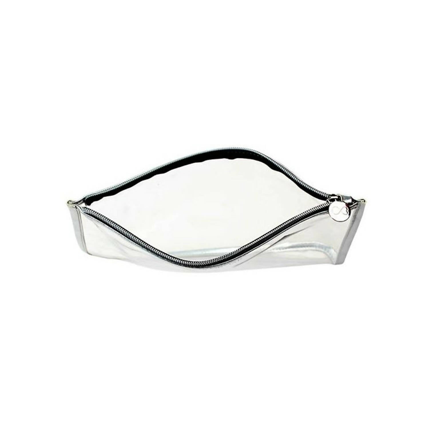 Colorbar Pouch Lips & Lashes Flat Pouches (Set Of Two) - White+Blush Pink - Distacart