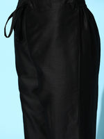 Thumbnail for Sangria Floral Yoke Design Jacquard Kurta with Trousers & With Dupatta - Distacart