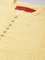Thumbnail for House of Pataudi Men Embroidered Sequined Floral Jashn Kurta - Distacart