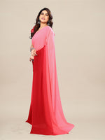 Thumbnail for Kalini Ombre Pure Georgette Saree - Distacart