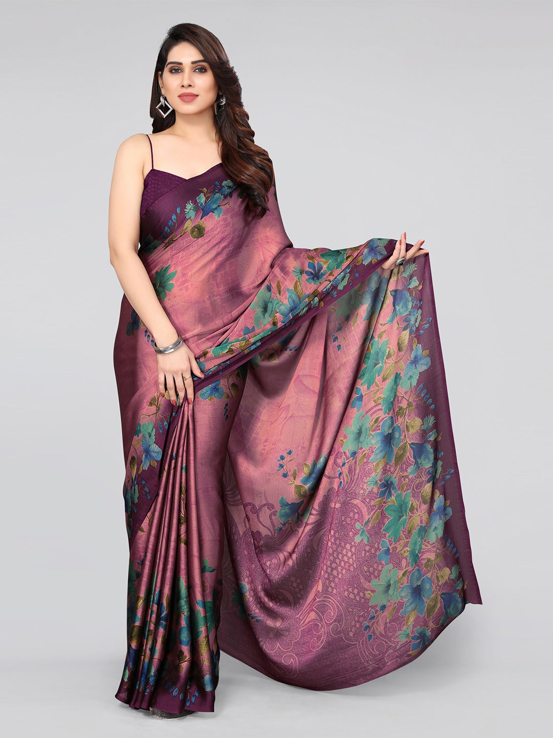 Kalini Floral Saree - Distacart