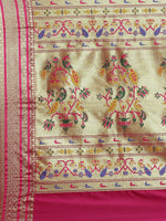 Thumbnail for Mitera Woven Design Zari Paithani Saree - Distacart