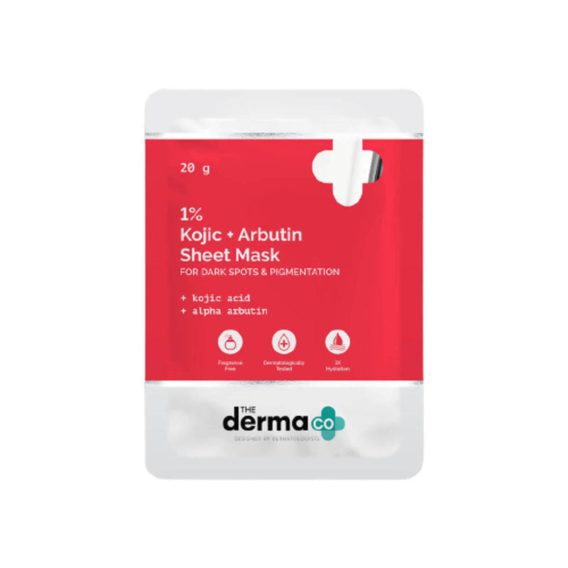 The Derma Co 1% Kojic + Arbutin Sheet Mask