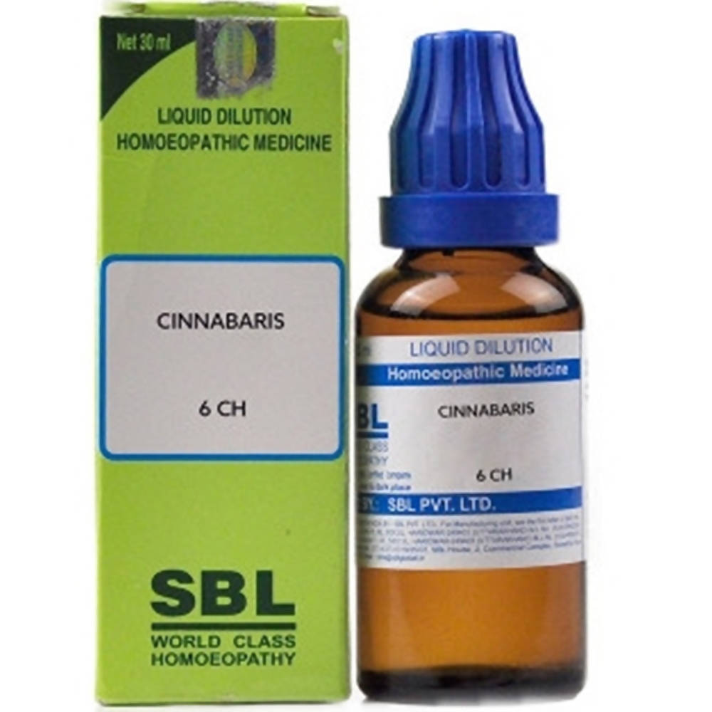 SBL Homeopathy Cinnabaris Dilution 6 CH