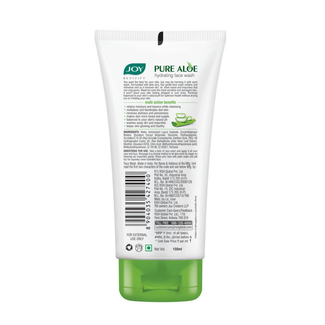 Joy Revivify Hydrating Aloe Vera Face Wash - Distacart