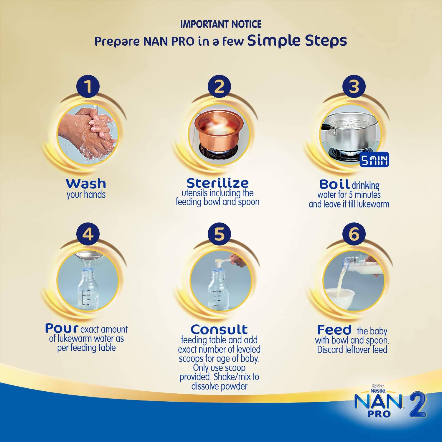 Nestle NAN PRO 2 Follow-up Formula Powder - After 6 months, Stage 2, 400g  Bag-In-Box Pack