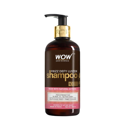 Wow Skin Science Frizz Defy Luster Shampoo - Distacart
