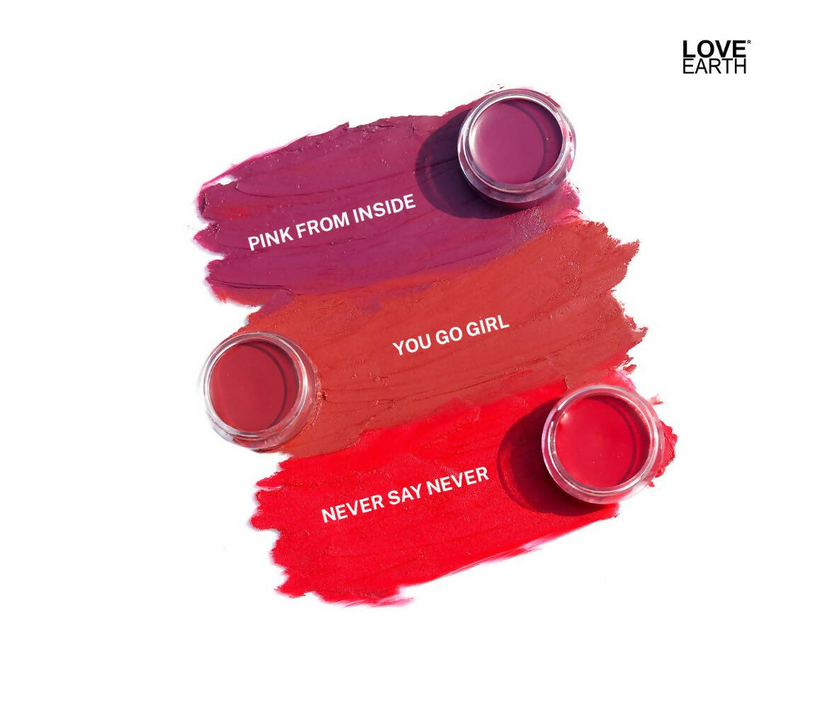 Love Earth Lip Tint & Cheek Tint Multipot - Pink From Inside - Distacart
