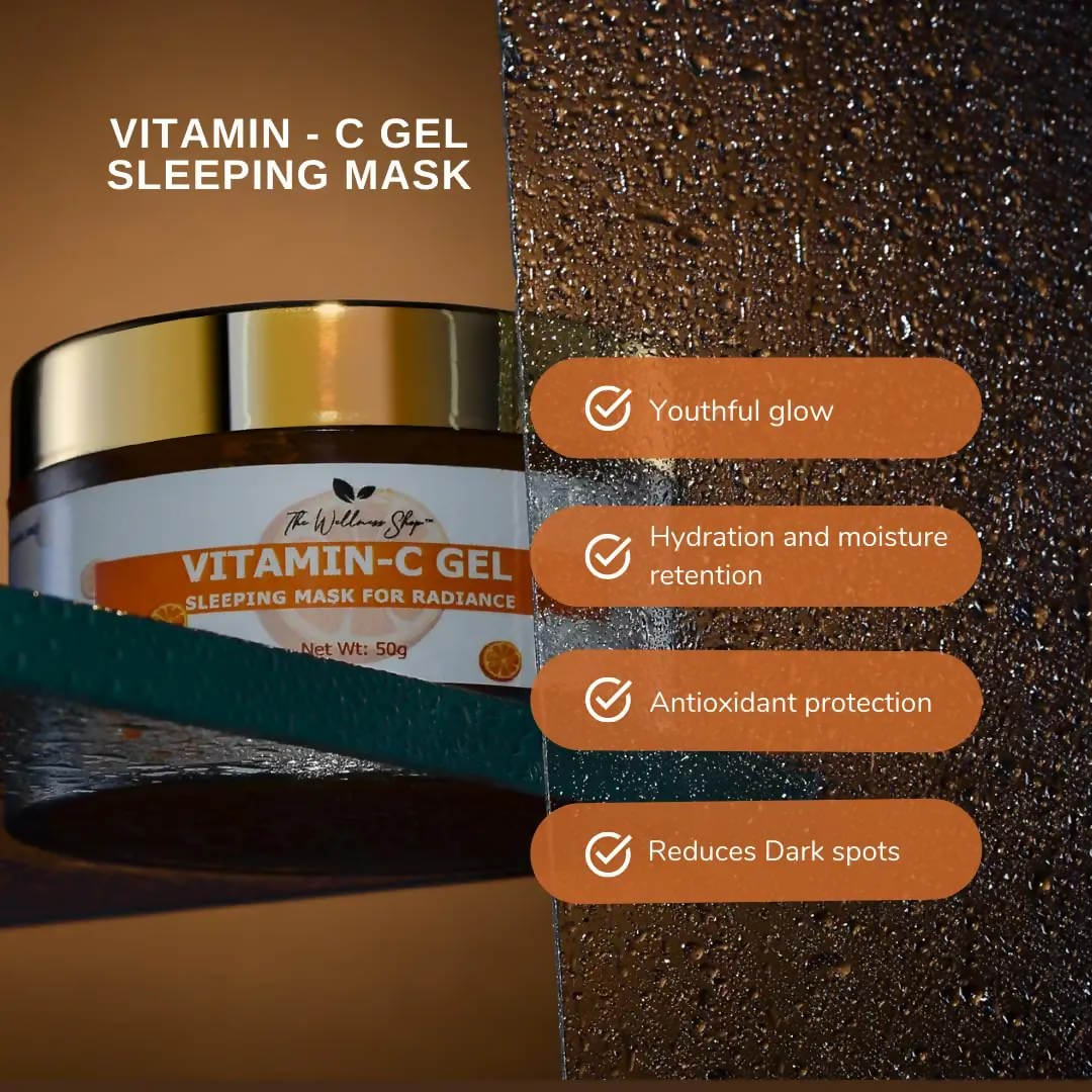 The Wellness Shop Vitamin C Gel Sleeping Mask - Distacart