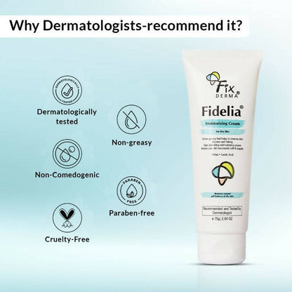 Fixderma Fidelia Moisturizing Cream For Dry Skin - Distacart