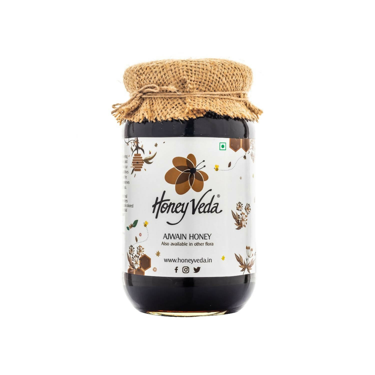HoneyVeda Premium Raw Ajwain Honey - Distacart