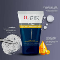 Thumbnail for Professional O3+ Alpha Men D-Tan Sunscreen SPF 50 - Distacart