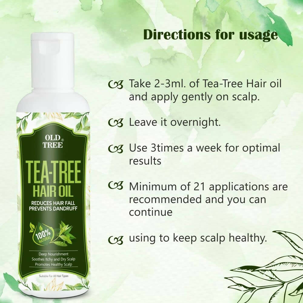 Old Tree Tea Tree Oil for Dry Hair & Scalp - Distacart