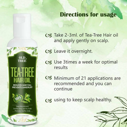 Old Tree Tea Tree Oil for Dry Hair & Scalp - Distacart
