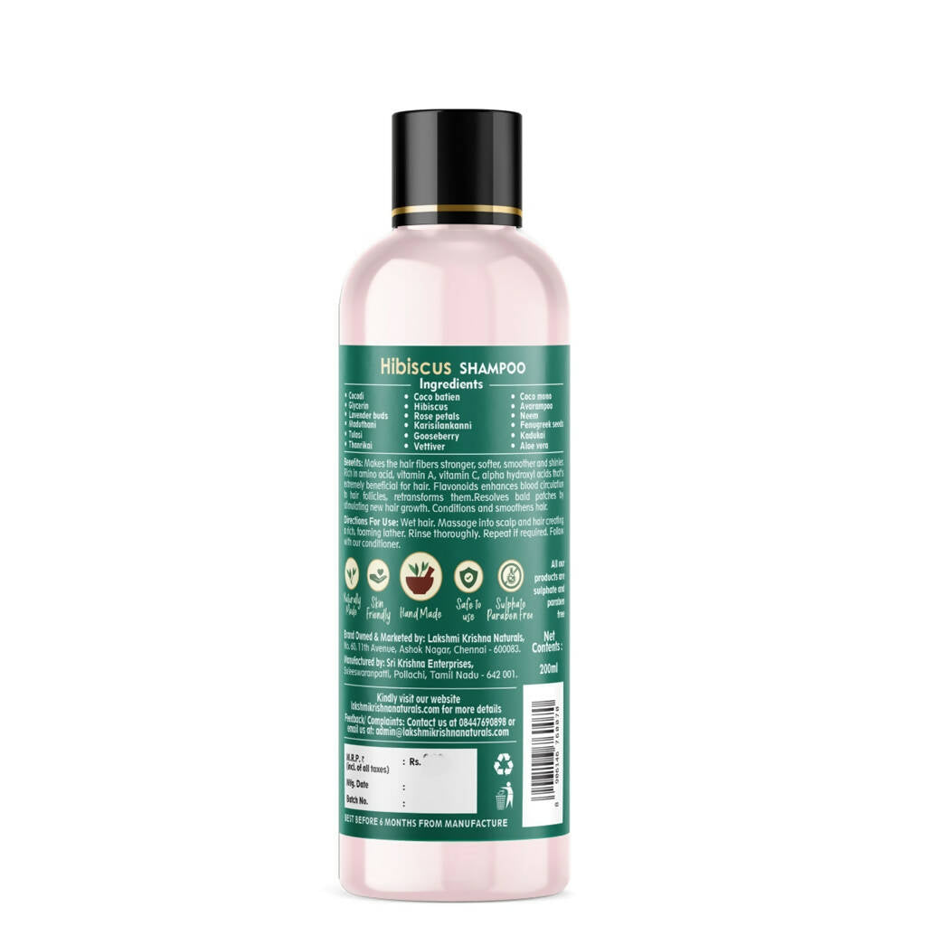 Lakshmi Krishna Naturals Hibiscus Shampoo - Distacart