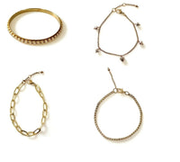 Thumbnail for Bling Accessories Antique Brass Bracelet Pack Set of 4 Pcs