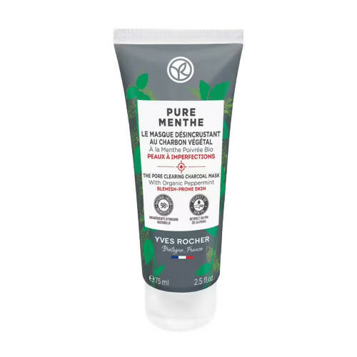 Yves Rocher Pure Menthe The Pore Clearing Charcoal Mask - Distacart