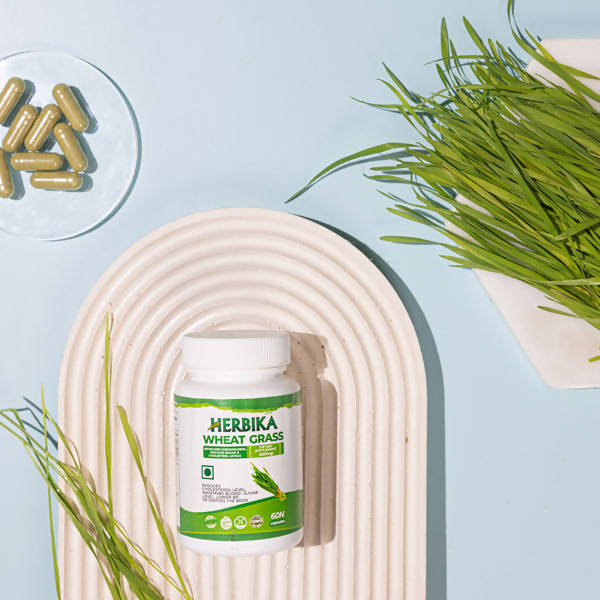 Herbika Wheat Grass Capsules - Distacart