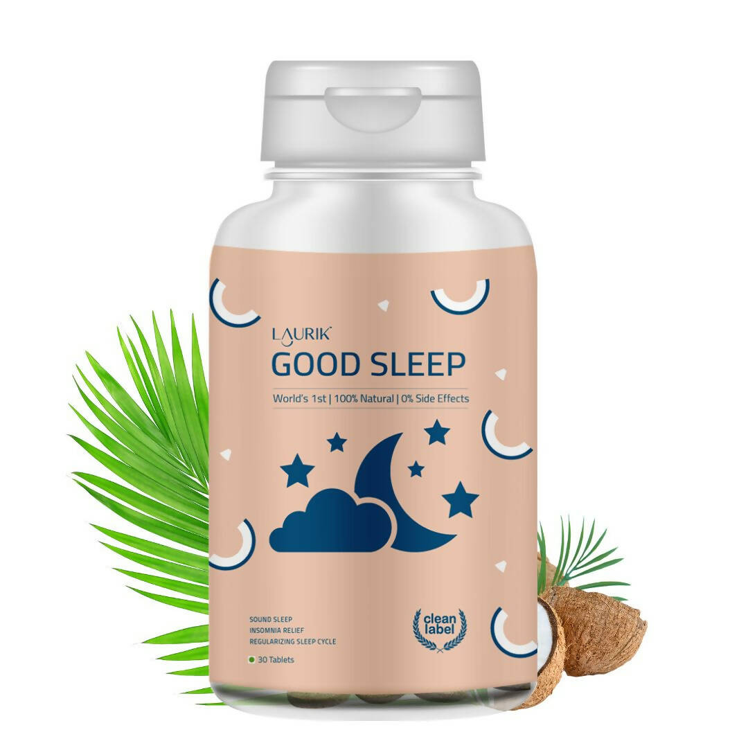 Laurik Good Sleep Tablets | Non-Habit Forming Sleep Supplements For Relaxation & Restful Sleep - Distacart