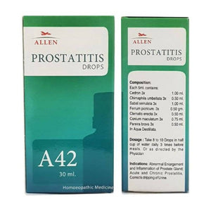 Allen Homeopathy A42 Prostatitis