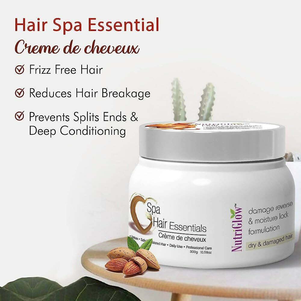 NutriGlow Hair Spa Cream with Damage Reverse & Moisture Lock Formulation for Dry & Damaged Hair - Distacart