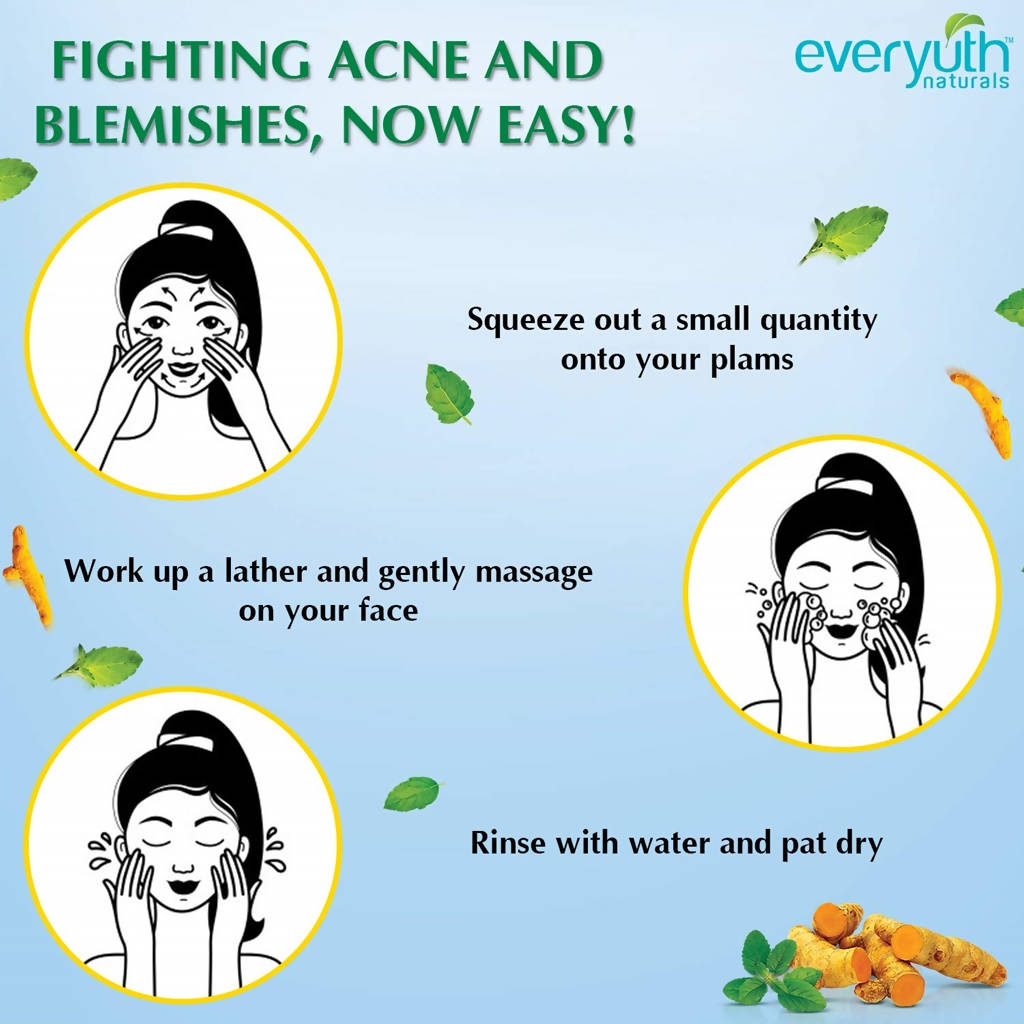Everyuth Naturals Anti Acne Anti Marks Tulsi Turmeric Face Wash