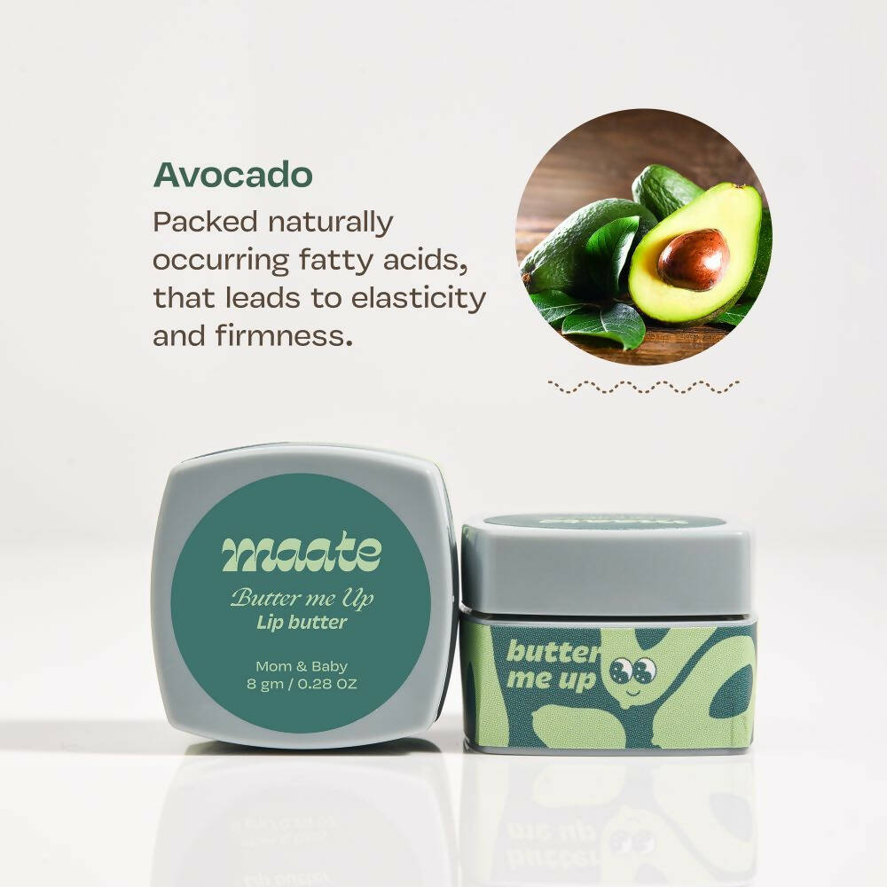 Maate Lip Butter | Packed with Precious Butters for Nourishing, Chapped Lips - Distacart