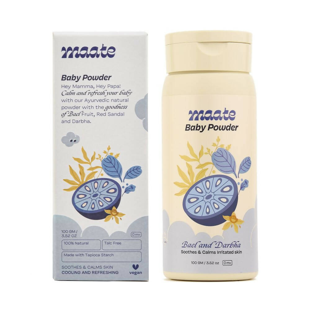 Maate Talc Free Natural & Ayurvedic Baby Powder - Distacart