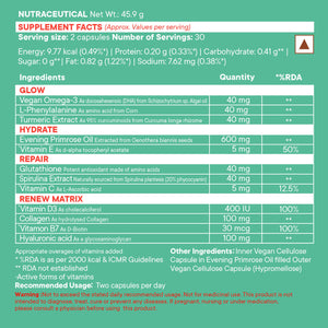 Wellbeing Nutrition Slow | Hair, Skin & Nails Capsules - Distacart