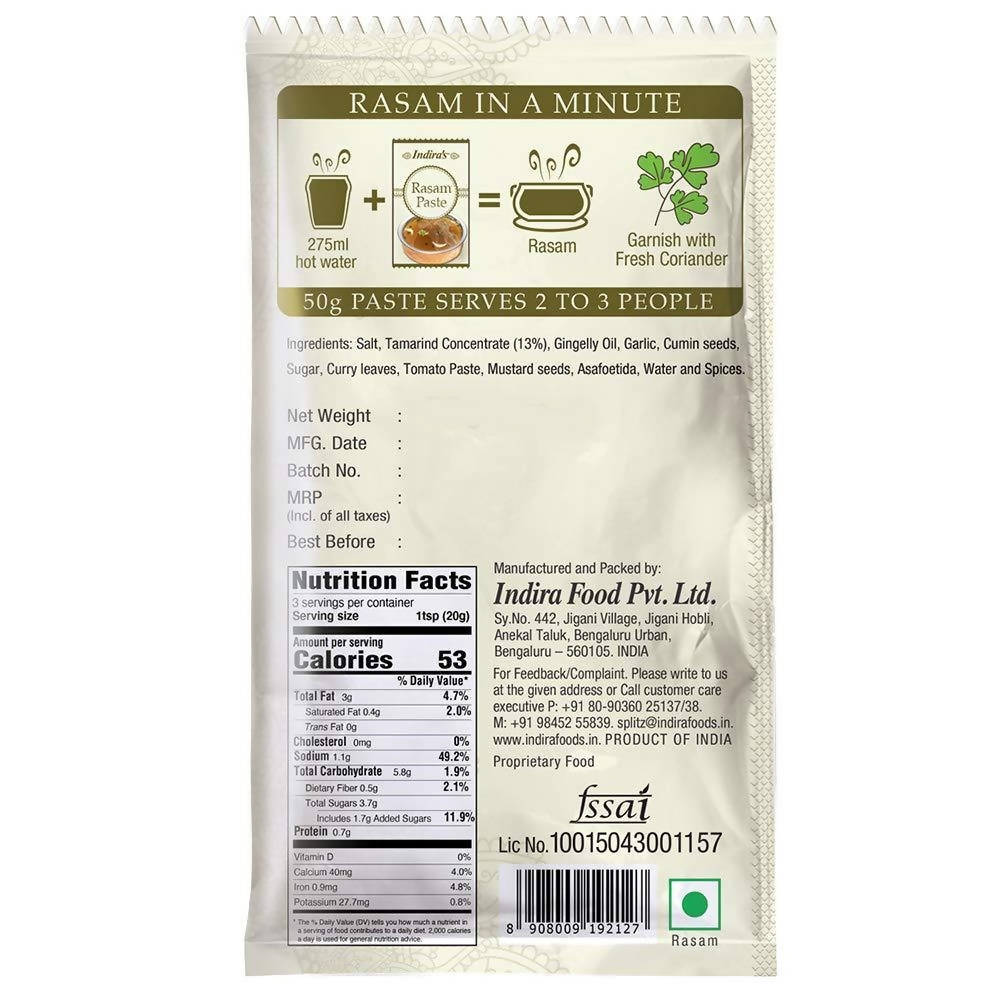 Indira's Rasam Paste Tamarind Rasam - Distacart