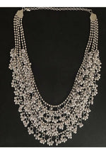 Thumbnail for Mominos Fashion Johar Kamal Oxidised Silver-Plated Brass Finish Ghungroo Necklace with Earrings For Women - Distacart