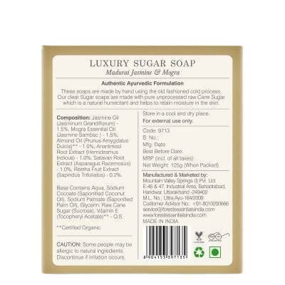 Forest Essentials Luxury Sugar Soap Madurai Jasmine & Mogra - Distacart