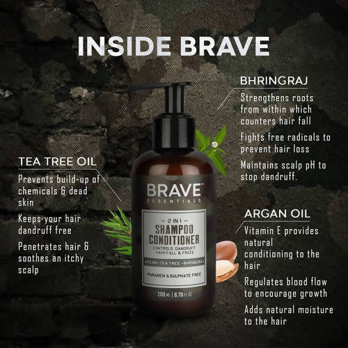 Brave Essentials 2 in 1 Shampoo Conditioner - Distacart