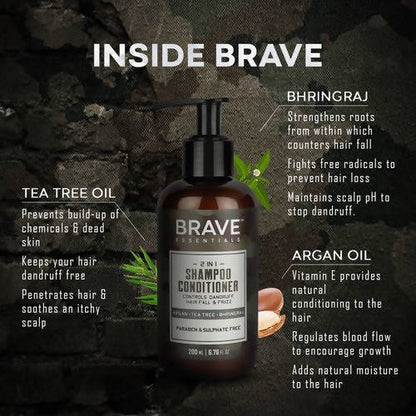 Brave Essentials 2 in 1 Shampoo Conditioner - Distacart