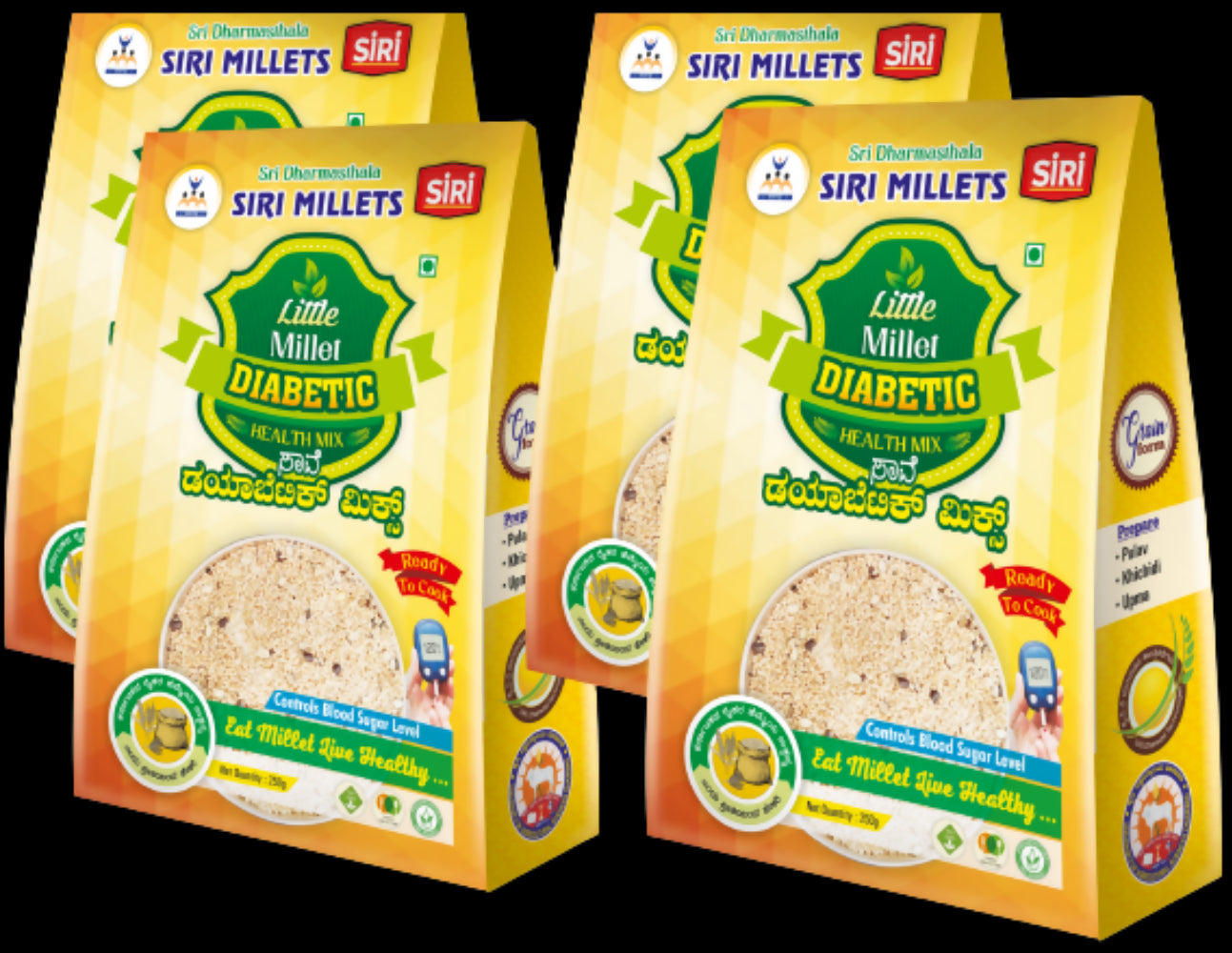 Siri Millets Little Millet Diabetic Health Mix - Nutritious Grain Blend - Distacart