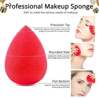 Thumbnail for Favon Pack of 1 Foundation Cum Blush Brush and 1 Blender Puff - Distacart