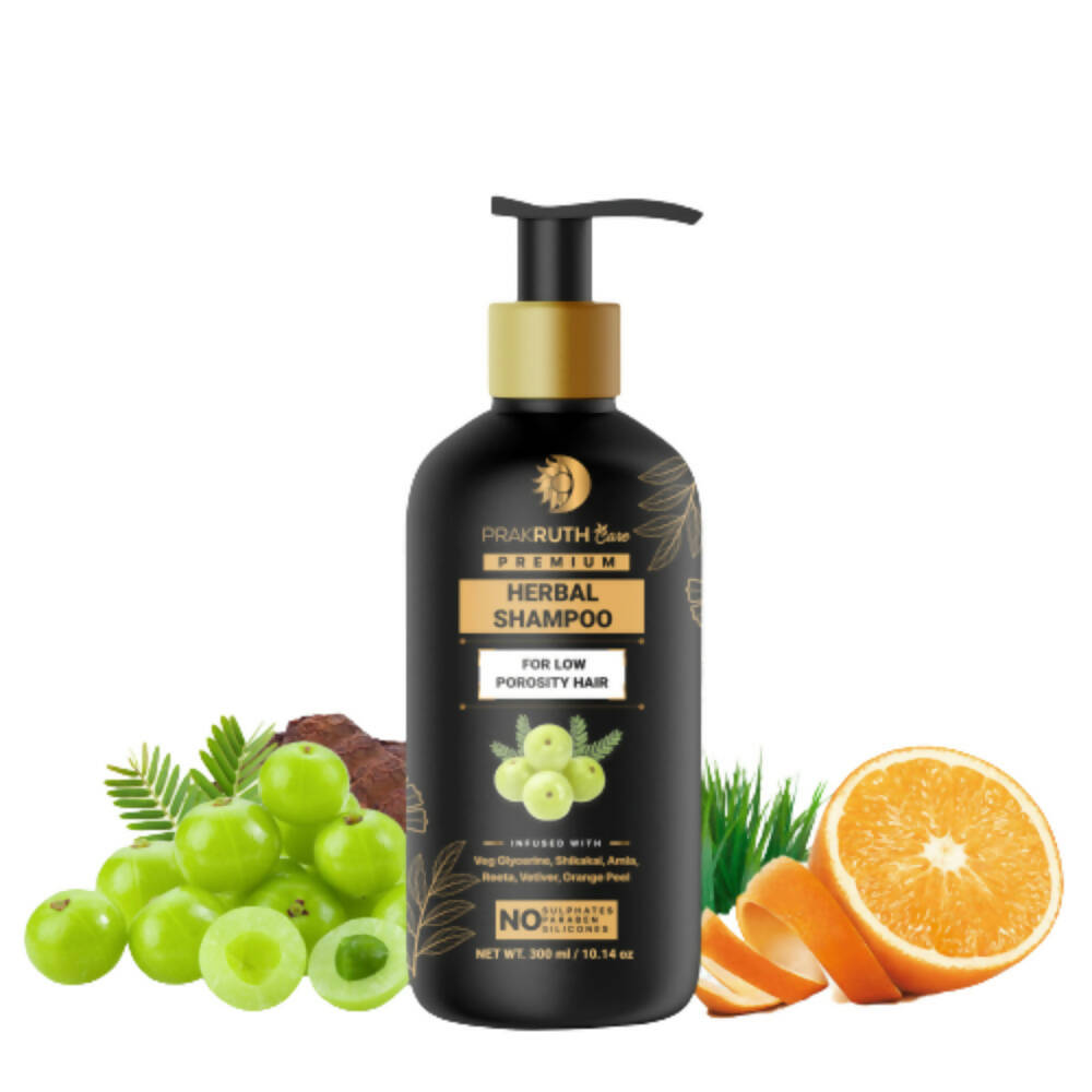 Prakruth Ayurvedic Premium Herbal Low Porosity Shampoo - Distacart