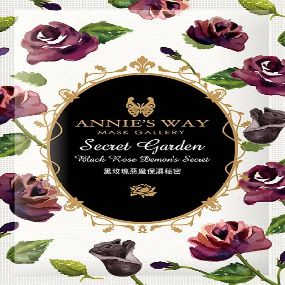 Annie's Way Secret Garden Black Rose Demon's Sheet Mask - Distacart