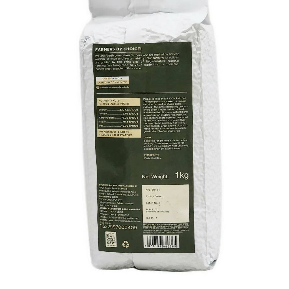 Two Brothers Organic Farms Konkan Red Parboiled Rice - Distacart