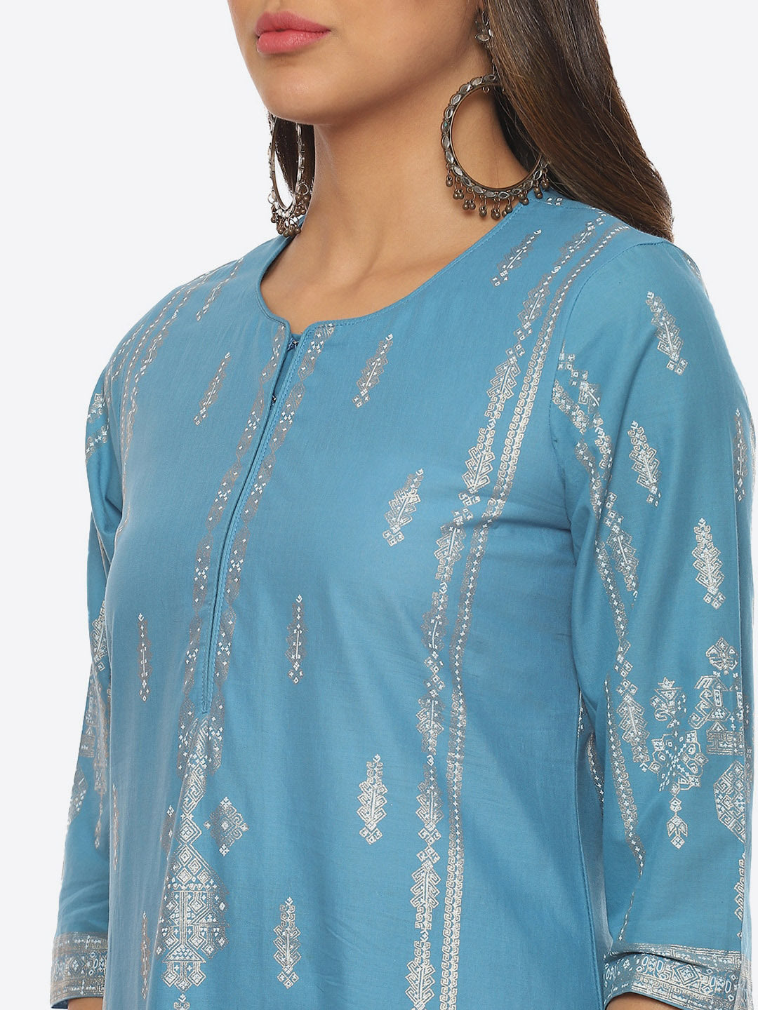 Biba Women Plus Size Ethnic Motifs Printed Straight Kurta - Distacart