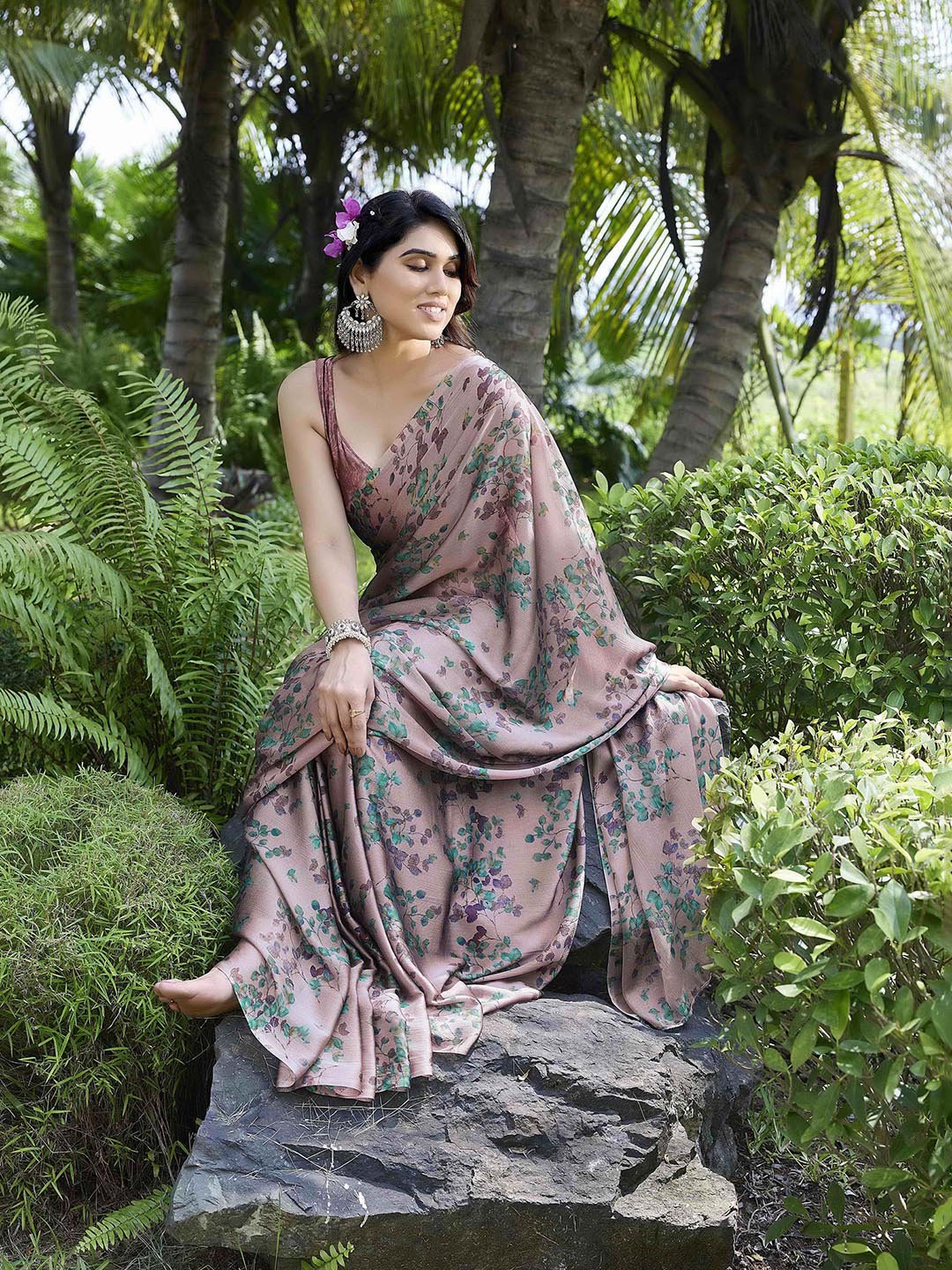 Kalini Floral Printed Saree - Distacart