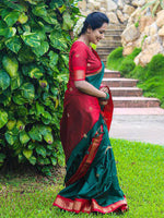 Thumbnail for Kalini Ethnic Motif Woven Design Zari Banarasi Saree - Distacart