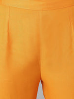 Thumbnail for Khushal K Women Mustard Yellow Floral Printed Regular Kurta with Palazzos - Distacart