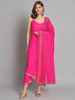 Thumbnail for Kalini Ethnic Motifs Printed Straight Kurta with Palazzos & Dupatta - Distacart